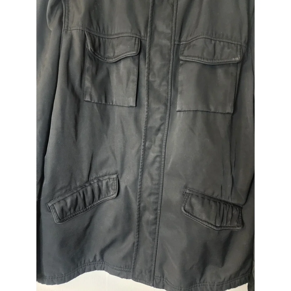 Banana Republic Mens Black Insulated Jacket 4 Front Pockets‎ Size XL